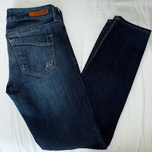 EXPRESS STELLA SKINNY LOW RISE | 2s | Dark Blue Denim Jeans